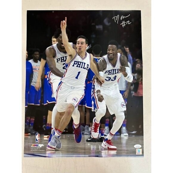 T.J. McConnell signed autographed Philadelphia 76ers 16x20 Photo JSA - Picture 1 of 3